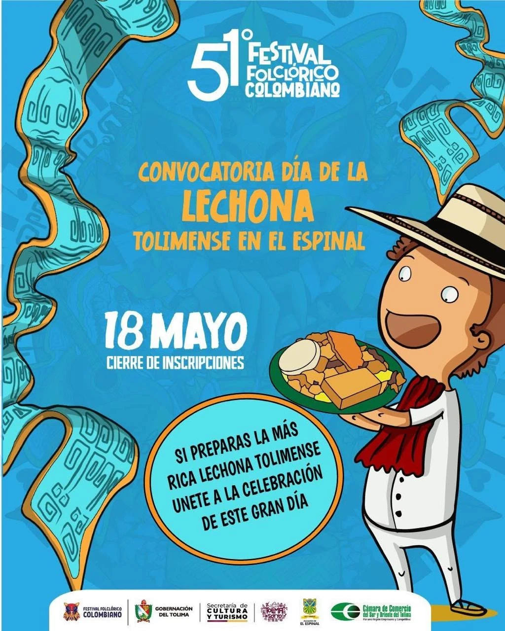 Convocatoria dia de la Lechona Tolimense