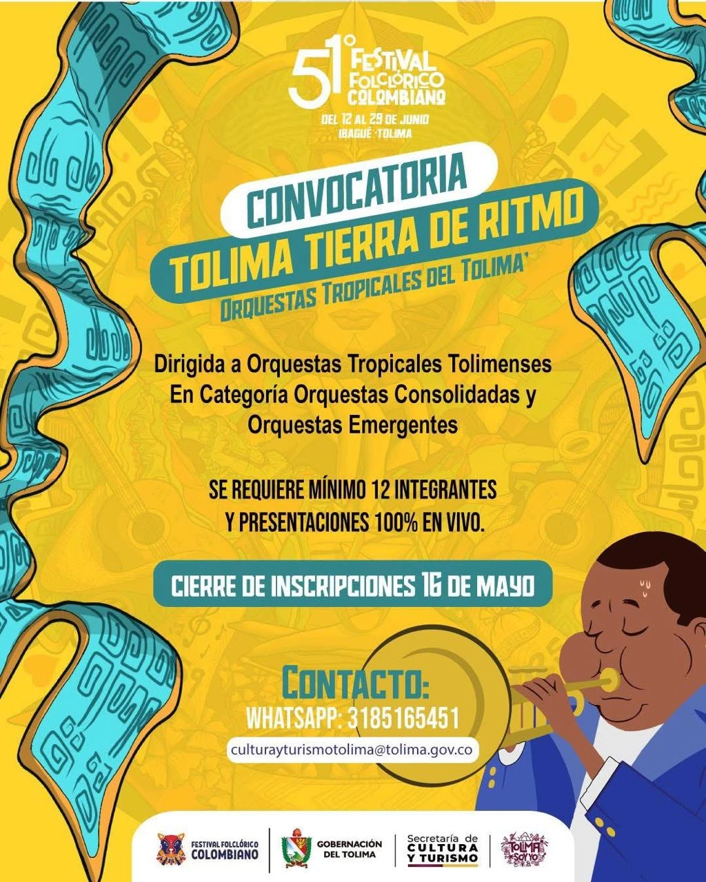 Convocatoria Tolima Tierra de Ritmo