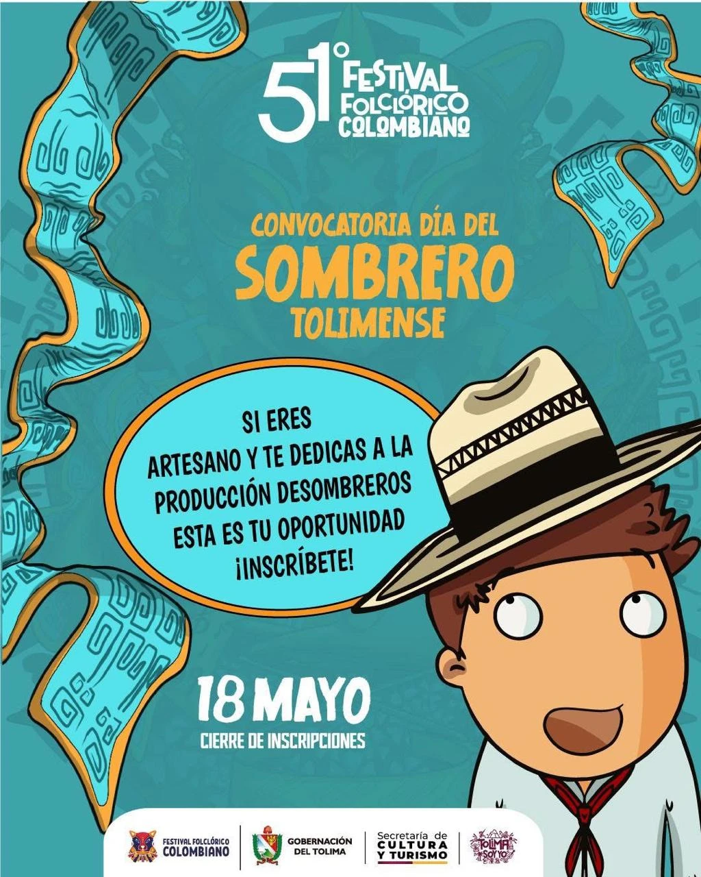 Convocatoria Día del Sombrero Tolimense