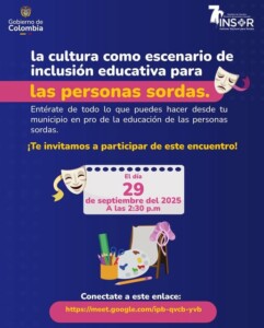 ENCUENTRO VIRTUAL SOBRE CULTURA E INCLUSIÓN