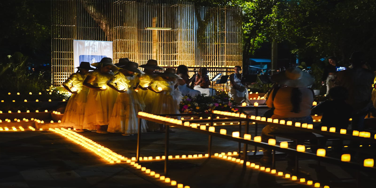 Representación gráfica Velatón en el parque de la vida