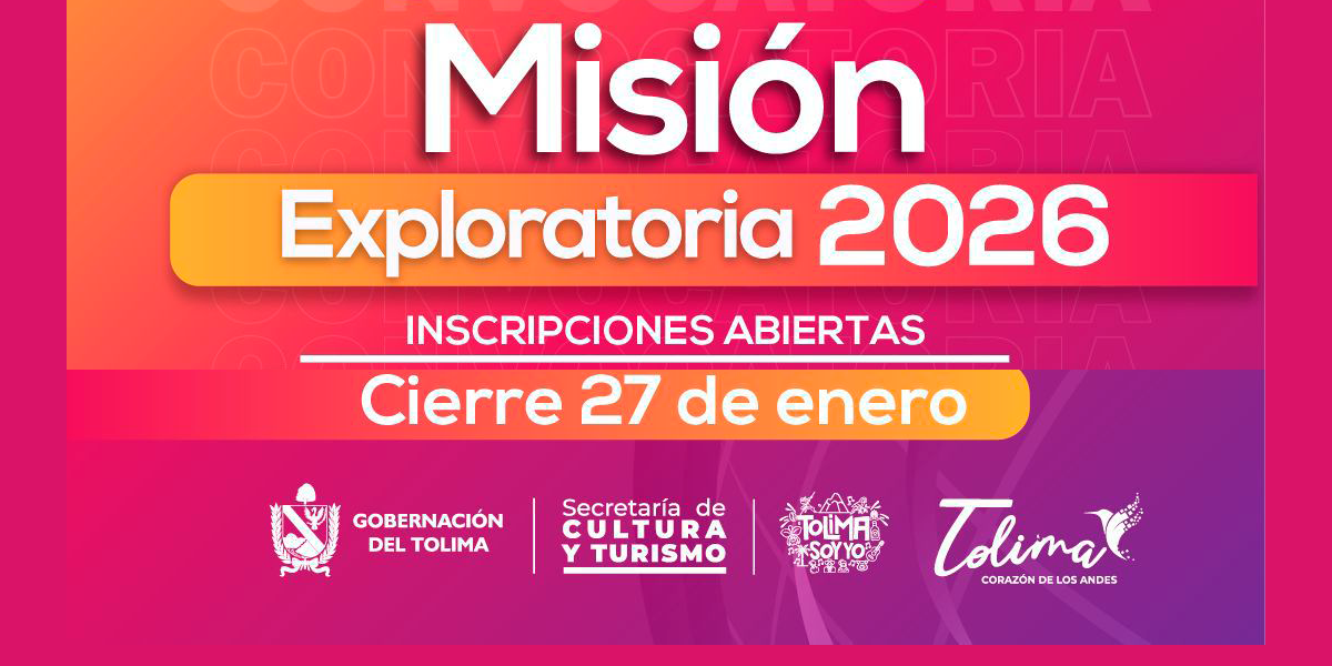 Ilustración gráfica de la convocatoria para participar en LA misión exploratoria en la Vitrina Turística Anato 2026