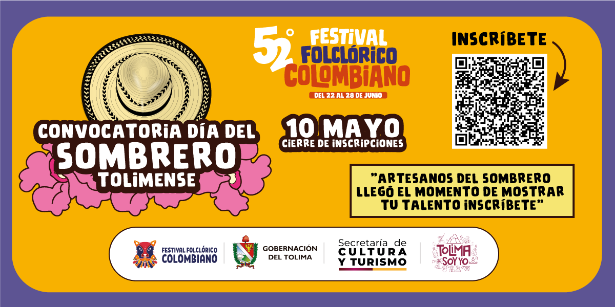 Banner dia del Sombrero Tolimense