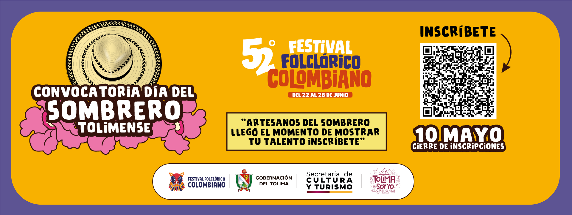 Banner dia del Sombrero Tolimense