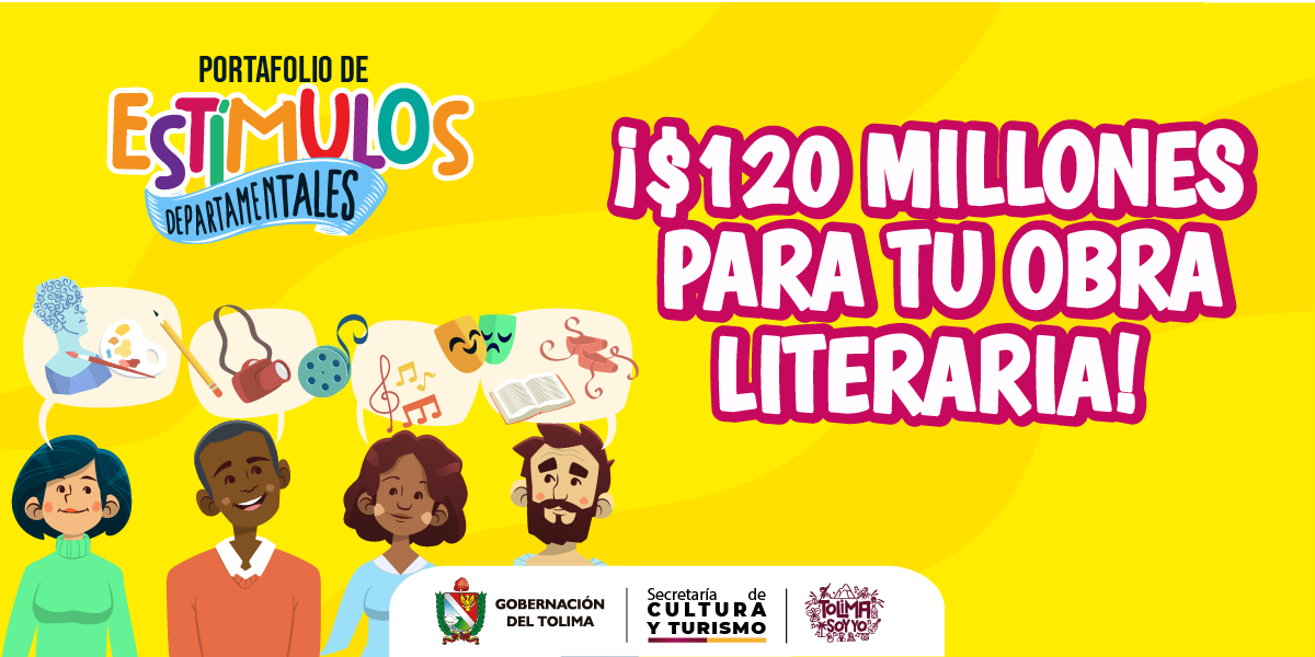 Imagen representativa de la convocatoria de estímulos departamentales para Literatura